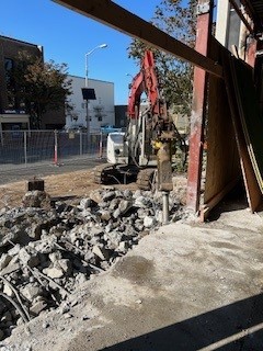 Steps planters demolition